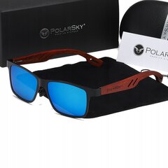 Akiniai nuo saulės PolarSky mediena цена и информация | Солнцезащитные очки для мужчин | pigu.lt