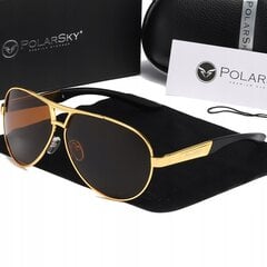 Poliarizuoti akiniai Uv400 Aviator PolarSky цена и информация | Солнцезащитные очки для мужчин | pigu.lt