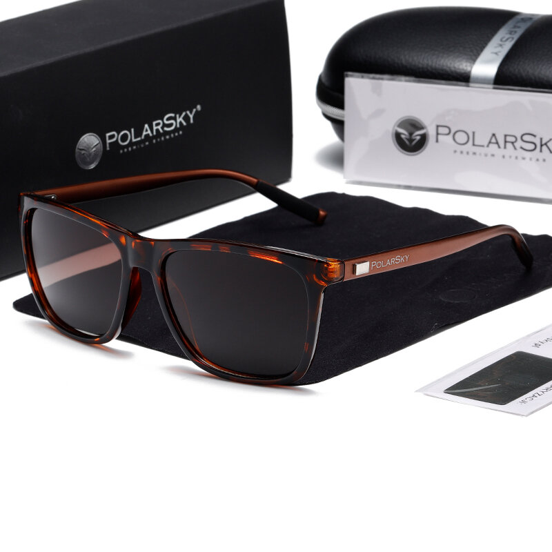 Akiniai nuo saulės aliuminiai Uv400 PolarSky pridedama kaina ir informacija | Akiniai nuo saulės vyrams | pigu.lt