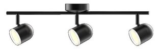 Подвижный настенно-потолочный светильник, черный RAWI 3 -318367 цена и информация | Потолочные светильники | pigu.lt
