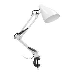 DIAN, настольная лампа с винтовым креплением, 60 Вт, E27, сталь, белый цена и информация | Настольные светильники | pigu.lt
