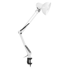 DEON, настольная лампа с винтовым креплением, 60 Вт, E27, сталь, белый цена и информация | Настольные светильники | pigu.lt