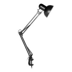 DEON, настольная лампа с винтовым креплением, 60 Вт, E27, сталь, черный цена и информация | Настольные светильники | pigu.lt