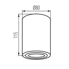 Lubinis šviestuvas Bord XS DLP-50-B цена и информация | Потолочные светильники | pigu.lt