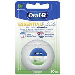 Dantų siūlas Oral-B Essential Floss, 50 m kaina ir informacija | Dantų šepetėliai, pastos | pigu.lt