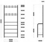 Drabužių kabykla Markadler, 153x64x41 cm, juoda kaina ir informacija | Drabužių kabyklos | pigu.lt