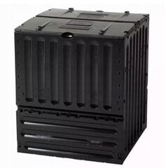 1 камера для компоста Garantia 600 л черная цена и информация | Уличные контейнеры, контейнеры для компоста | pigu.lt