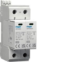 Разрядник T1+T2 MOV, 2P, TN-S/TT, Iimp 25kA, In 50kA, Up≤1,2kV контакт - SPA911 цена и информация | Системы безопасности, контроллеры | pigu.lt