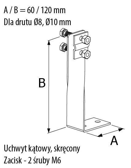 Susuktas kampinis laikiklis - R.8007 kaina ir informacija | Mechaniniai įrankiai | pigu.lt