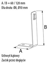 Kampinis laikiklis - R.8010 kaina ir informacija | Mechaniniai įrankiai | pigu.lt