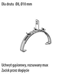 Выдвижной коньковый зажим max - R.8241 цена и информация | Крепежные изделия | pigu.lt