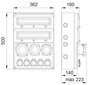 MAX BOX-32S skirstomieji įrenginiai 2x32A/5P, 2x16A/5P, 2x230V IP65 - B.MAX-32S-3 цена и информация | Elektros jungikliai, rozetės | pigu.lt