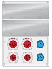 MAX BOX-32S skirstomieji įrenginiai 2x32A/5P, 2x16A/5P, 2x230V IP65 - B.MAX-32S-3 kaina ir informacija | Elektros jungikliai, rozetės | pigu.lt