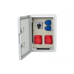 RB-250 распределительный щит для зданий 2x16A/5P, 2x230V, L/P IP65 цена и информация | Выключатели, розетки | pigu.lt