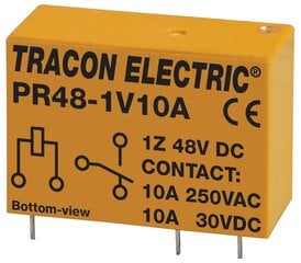 Pramoninė relė PCB 1P 48V DC kaina ir informacija | Elektros jungikliai, rozetės | pigu.lt