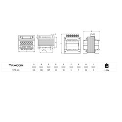 Трансформатор TVTR-500-E 230В / 42-110-230В цена и информация | Выключатели, розетки | pigu.lt