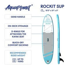 Irklentė Aquaplanet Rockit цена и информация | SUP доски, водные лыжи, водные аттракционы | pigu.lt