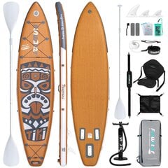 Pripučiama irklentė FunWater Retro Tiki цена и информация | SUP доски, водные лыжи, водные аттракционы | pigu.lt