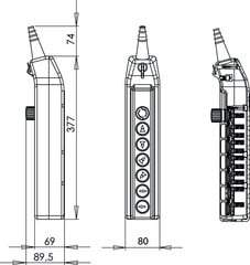 Пульт управления краном PKS-8W07 цена и информация | Системы безопасности, контроллеры | pigu.lt