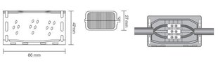 Гелевый кабельный шарнир 3x0,5-2,5 - SH0325 цена и информация | Кабели и провода | pigu.lt