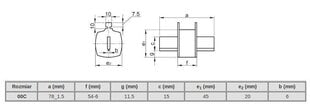 Плавкая вставка NT00C 20A 500V gG цена и информация | Выключатели, розетки | pigu.lt