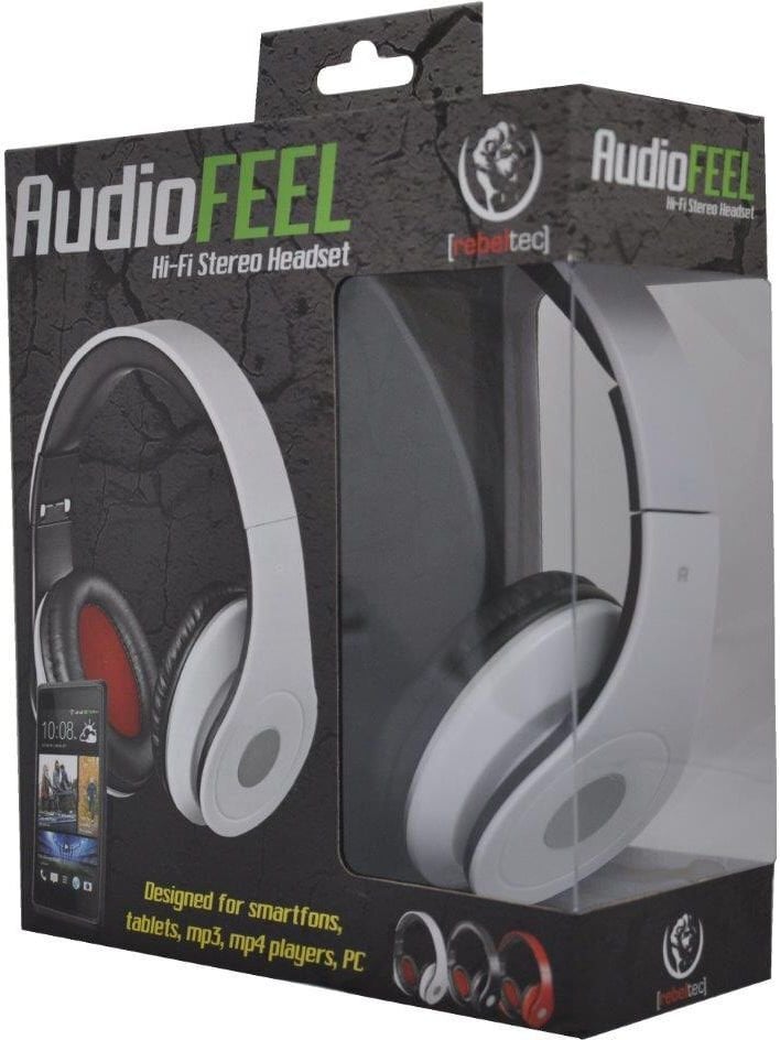 Rebeltec Audiofeel White kaina ir informacija | Ausinės | pigu.lt