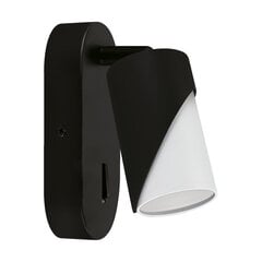 Настенный светильник ZEBRA WLL GU10 BLACK/WHITE цена и информация | Настенные светильники | pigu.lt