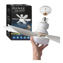 Flower Fan Light лампа - вентилятор цена и информация | Светильники-вентиляторы | pigu.lt