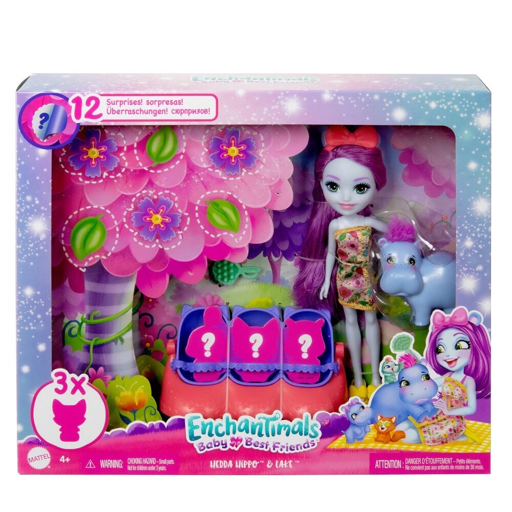 Lėlė staigmena su draugu Enchantimals Baby Best Friends Mattel kaina ir informacija | Žaislai mergaitėms | pigu.lt