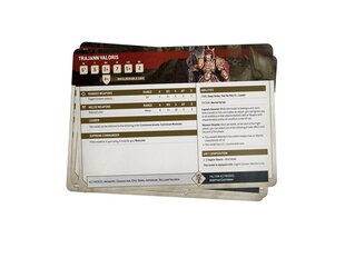 Stalo žaidimo papildymas Warhammer 40K Datasheet Cards: Adeptus Custodes, ENG kaina ir informacija | Stalo žaidimai, galvosūkiai | pigu.lt