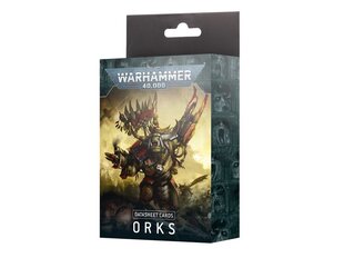 Дополнение к игре Warhammer 40K Datasheet Cards: Orks на английском языке Datasheet Cards: Orks, 50-02 цена и информация | Настольные игры, головоломки | pigu.lt