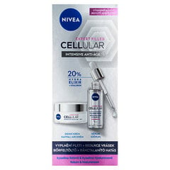 Набор Nivea Cellular Filler, крем для лица SPF 15, 50 мл + Гиалуроновая сыворотка, 30 мл цена и информация | Кремы для лица | pigu.lt