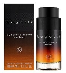 Tualetinis vanduo Bugatti Dynamic Move Amber EDT vyrams, 100 ml kaina ir informacija | Kvepalai vyrams | pigu.lt