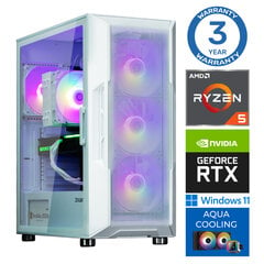 Intop Aqua Ryzen 5 7600X 16GB DDR5 500SSD M.2 NVME+2TB RTX3060 12GB WIN11 kaina ir informacija | Stacionarūs kompiuteriai | pigu.lt