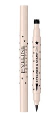 Akių kontūro pieštukas Eveline Cosmetics Eyeliner & Stamp 2 in 1 kaina ir informacija | Akių šešėliai, pieštukai, blakstienų tušai, serumai | pigu.lt