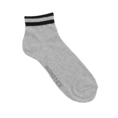 Ankle stripes 6 monotox mx11012 vīriešiem pilka men's grey MX11012 цена и информация | Мужские носки | pigu.lt