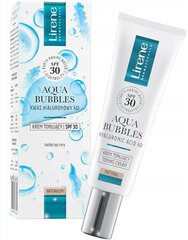 Tonizuojantis veido kremas Lirene Aqua Bubbles SPF 30, 30 ml цена и информация | Кремы для лица | pigu.lt