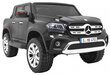 Dvivietis elektromobilis Mercedes Benz X-Class, juodas kaina ir informacija | Elektromobiliai vaikams | pigu.lt