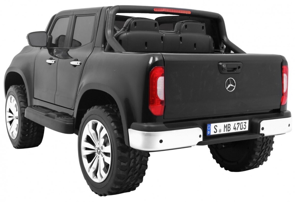 Dvivietis elektromobilis Mercedes Benz X-Class, juodas kaina ir informacija | Elektromobiliai vaikams | pigu.lt