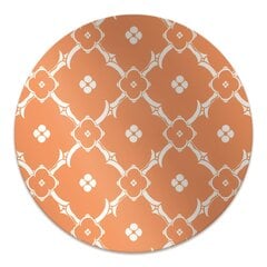 Apvalus kilimėlis po kėdę Decormat, Oranžinės gėlės, 100 cm, įvairių spalvų kaina ir informacija | Biuro kėdės | pigu.lt