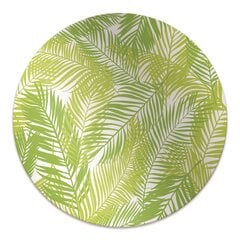Apvalus kilimėlis po kėdę Decormat, Žali lapai, 100 cm, įvairių spalvų kaina ir informacija | Biuro kėdės | pigu.lt