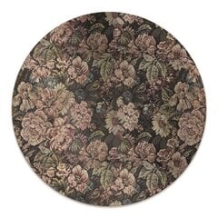 Apvalus kilimėlis po kėdę Decormat, Austi gėlės, 100 cm, įvairių spalvų цена и информация | Офисные кресла | pigu.lt