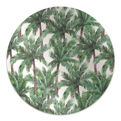 Apvalus kilimėlis po kėdę Decormat, Atogrąžų palmės, 100 cm, įvairių spalvų цена и информация | Офисные кресла | pigu.lt