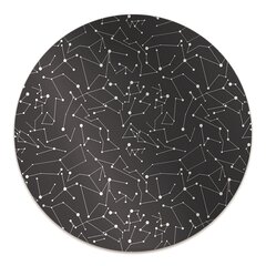 Apvalus kilimėlis po kėdę Decormat, Constellations Galaxy, 100 cm, įvairių spalvų kaina ir informacija | Biuro kėdės | pigu.lt