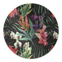 Apvalus kilimėlis po kėdę Decormat, Amazon Jungle, 100 cm, įvairių spalvų цена и информация | Офисные кресла | pigu.lt