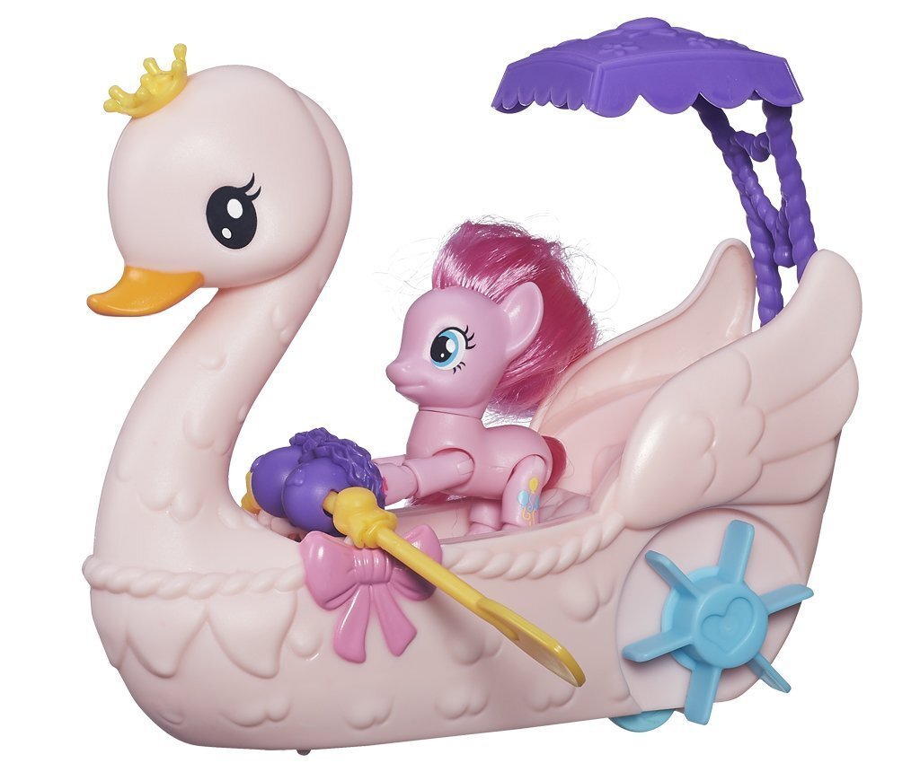 Mažųjų ponių laivelis-gulbė My Little Pony Pinkie Pie Swan Boat, B3600EU4 цена и информация | Žaislai mergaitėms | pigu.lt