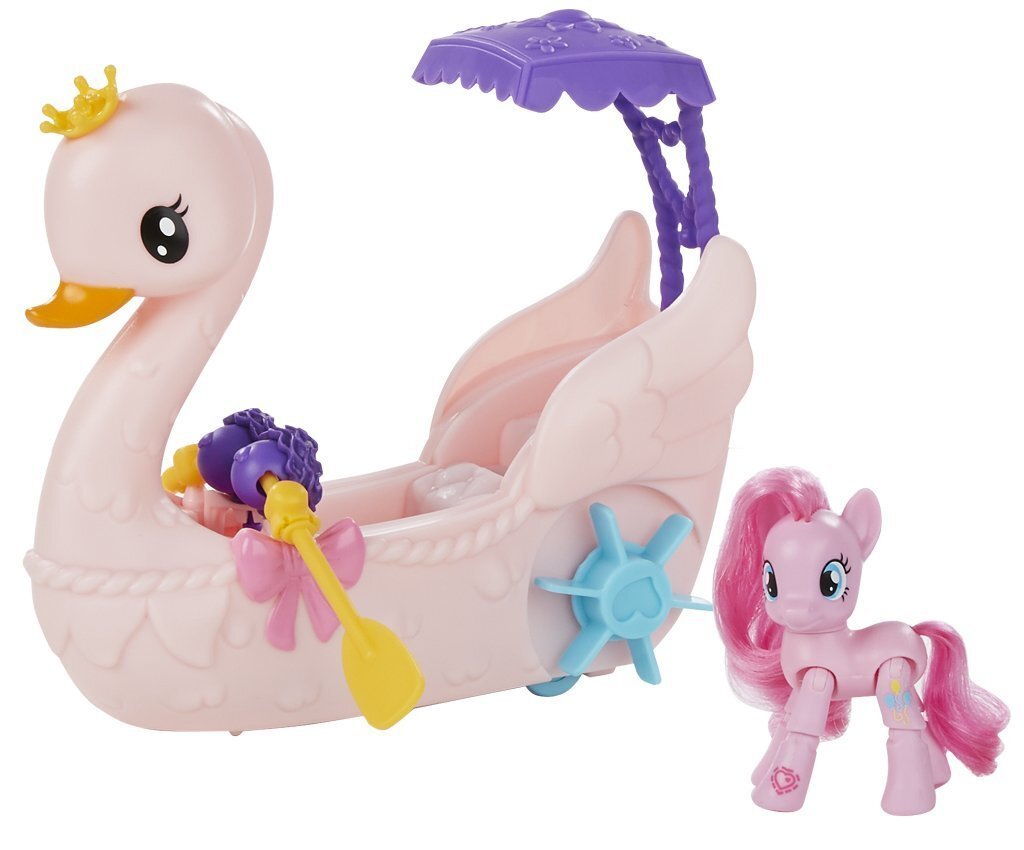 Mažųjų ponių laivelis-gulbė My Little Pony Pinkie Pie Swan Boat, B3600EU4 цена и информация | Žaislai mergaitėms | pigu.lt