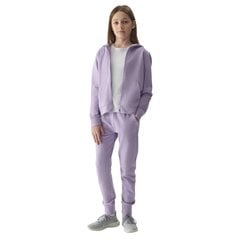 Džemperis mergaitėms 4F JWSS24TSWSF091952S, violetinis цена и информация | Свитеры, жилетки, пиджаки для девочек | pigu.lt