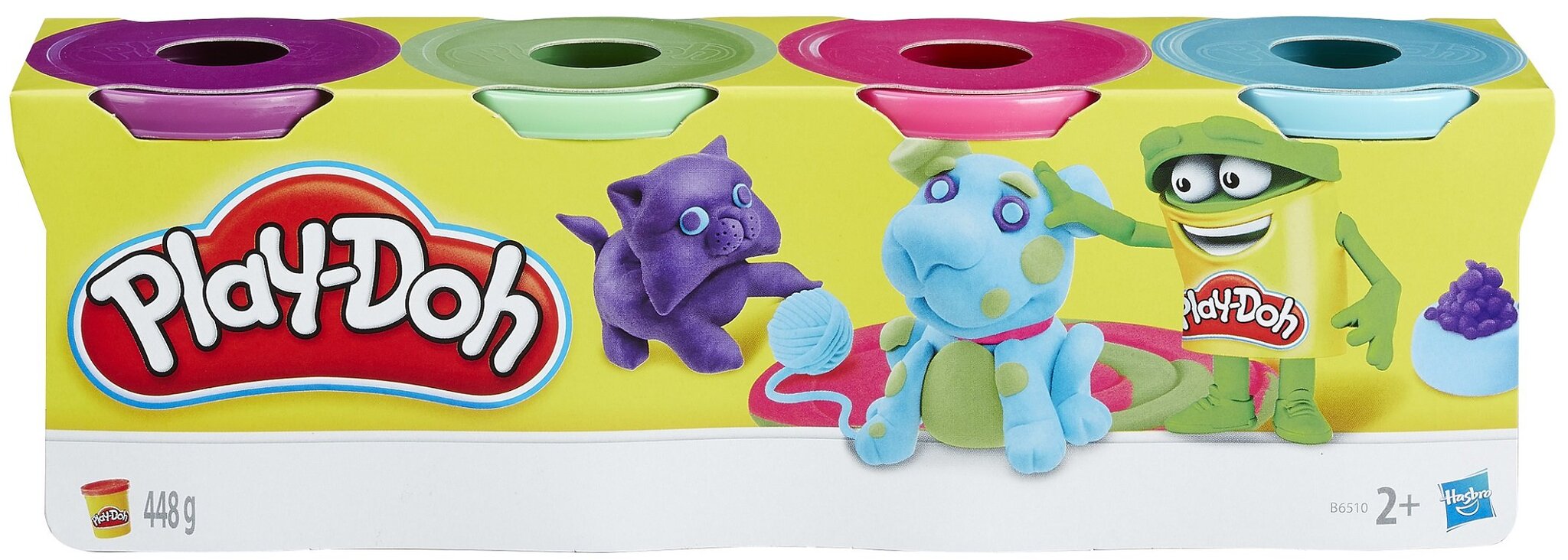 Plastilino rinkinys Play-Doh, 4 vnt., 22037 kaina ir informacija | Lavinamieji žaislai | pigu.lt