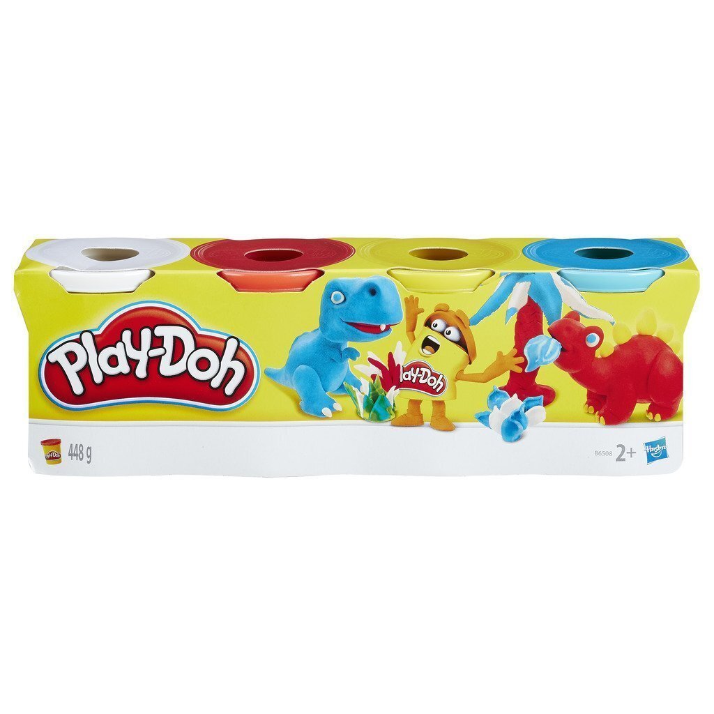 Plastilino rinkinys Play-Doh, 4 vnt., 22037 kaina ir informacija | Lavinamieji žaislai | pigu.lt